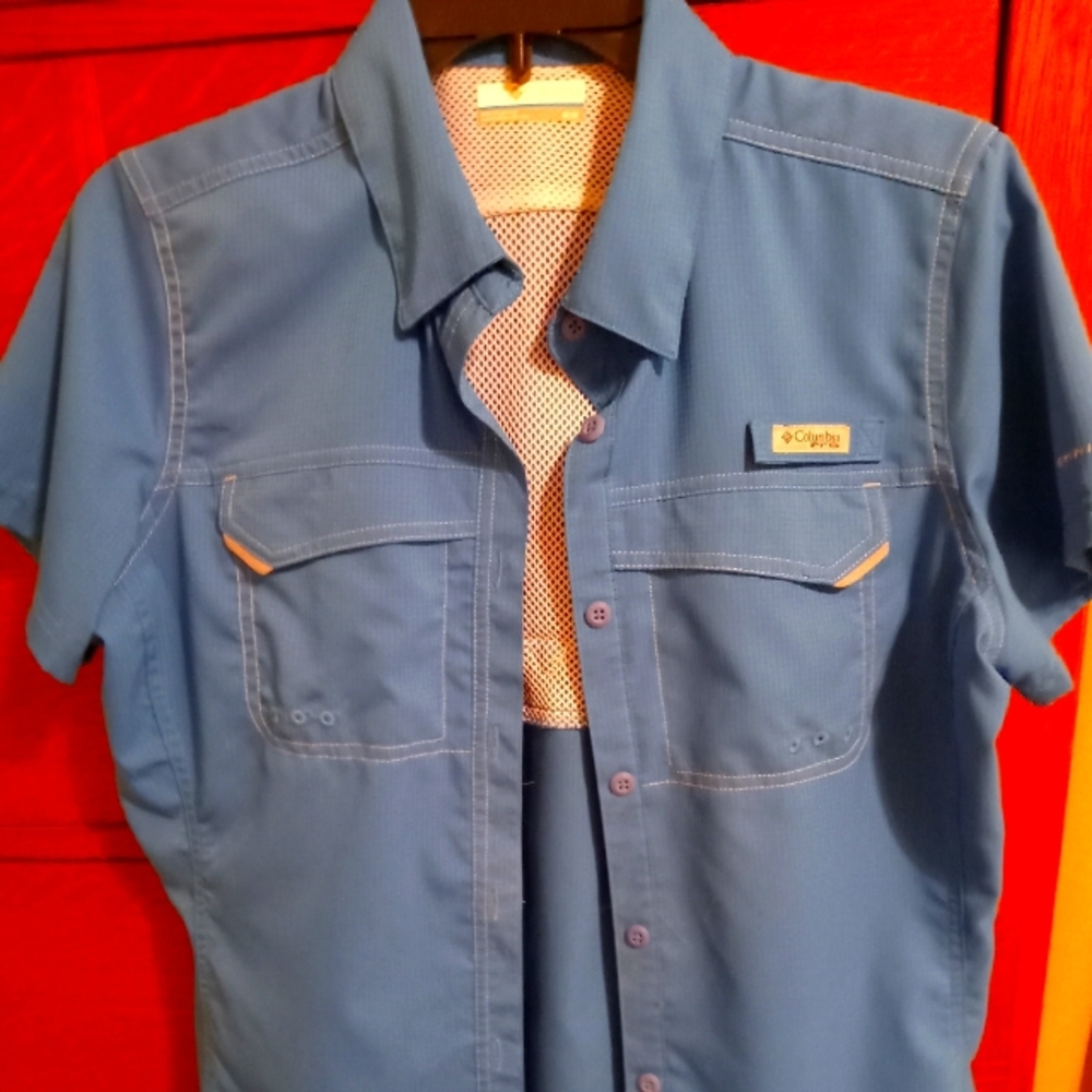 Columbia Omni Cool "fishing" shirt